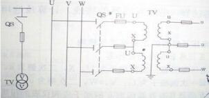 計量中，電壓互感器VV接線的特點